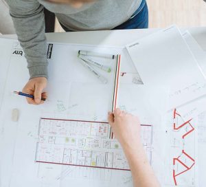 BMV Steelcase Büroplanung Zeichnung