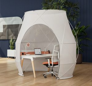 Pod Tents für moderne Arbeitsplätze bei BMV Steelcase