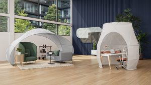 Pod Tents für die neue Arbeitswelt, erhältlich bei BMV Steelcase